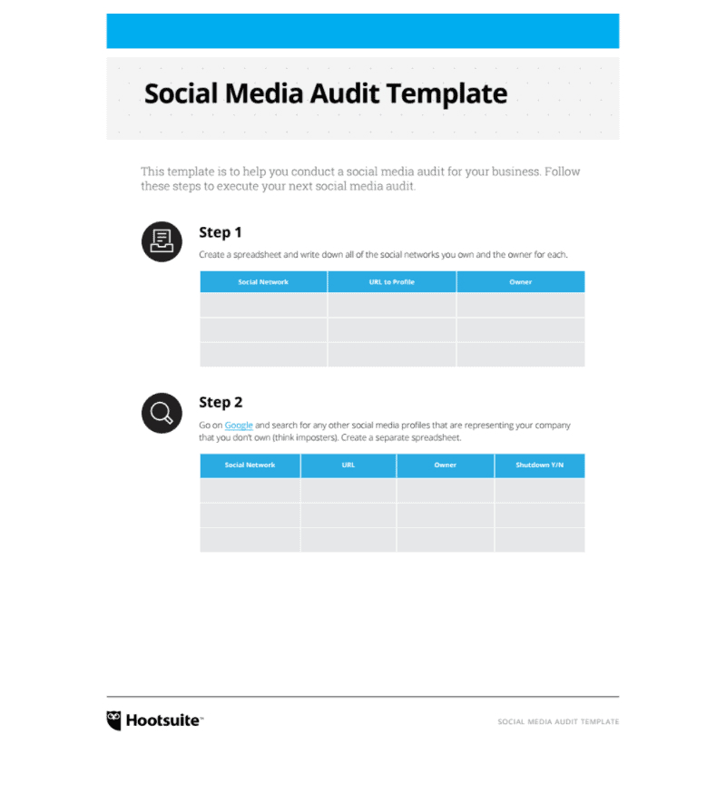 Social Media Audit