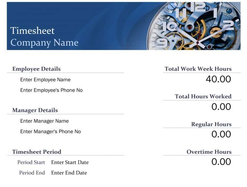 The “Blue Timesheet”